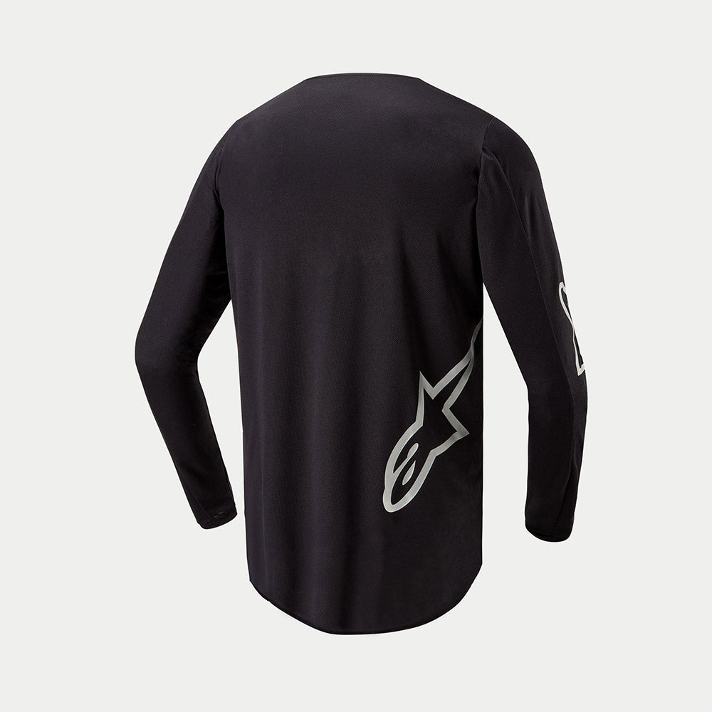Alpinestars Fluid Graphite MX Jersey (Black/Silver)