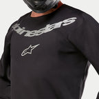 Alpinestars Fluid Graphite MX Jersey (Black/Silver)
