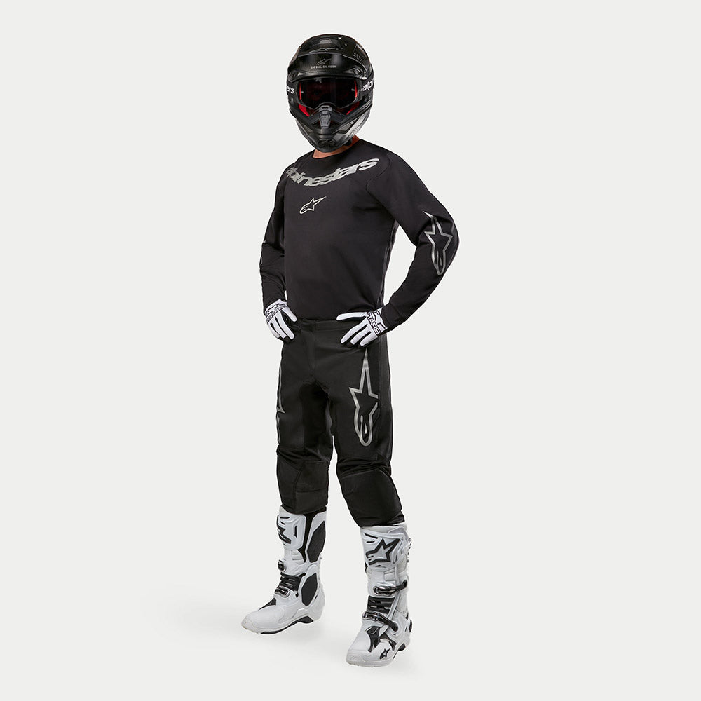 Alpinestars Fluid Graphite MX Jersey (Black/Silver)