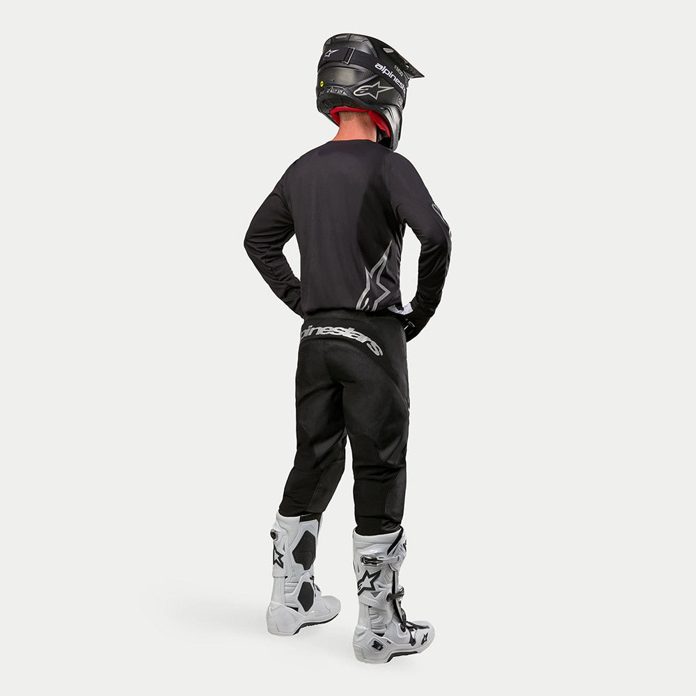 Alpinestars Fluid Graphite MX Jersey (Black/Silver)