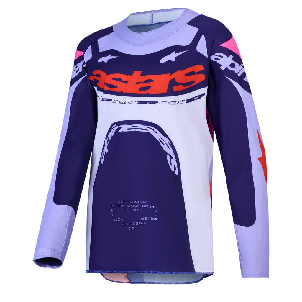 Alpinestars Youth Supertech DYNA MX Gear Set (Light Violet/Deep Purple/Pink Fluo)