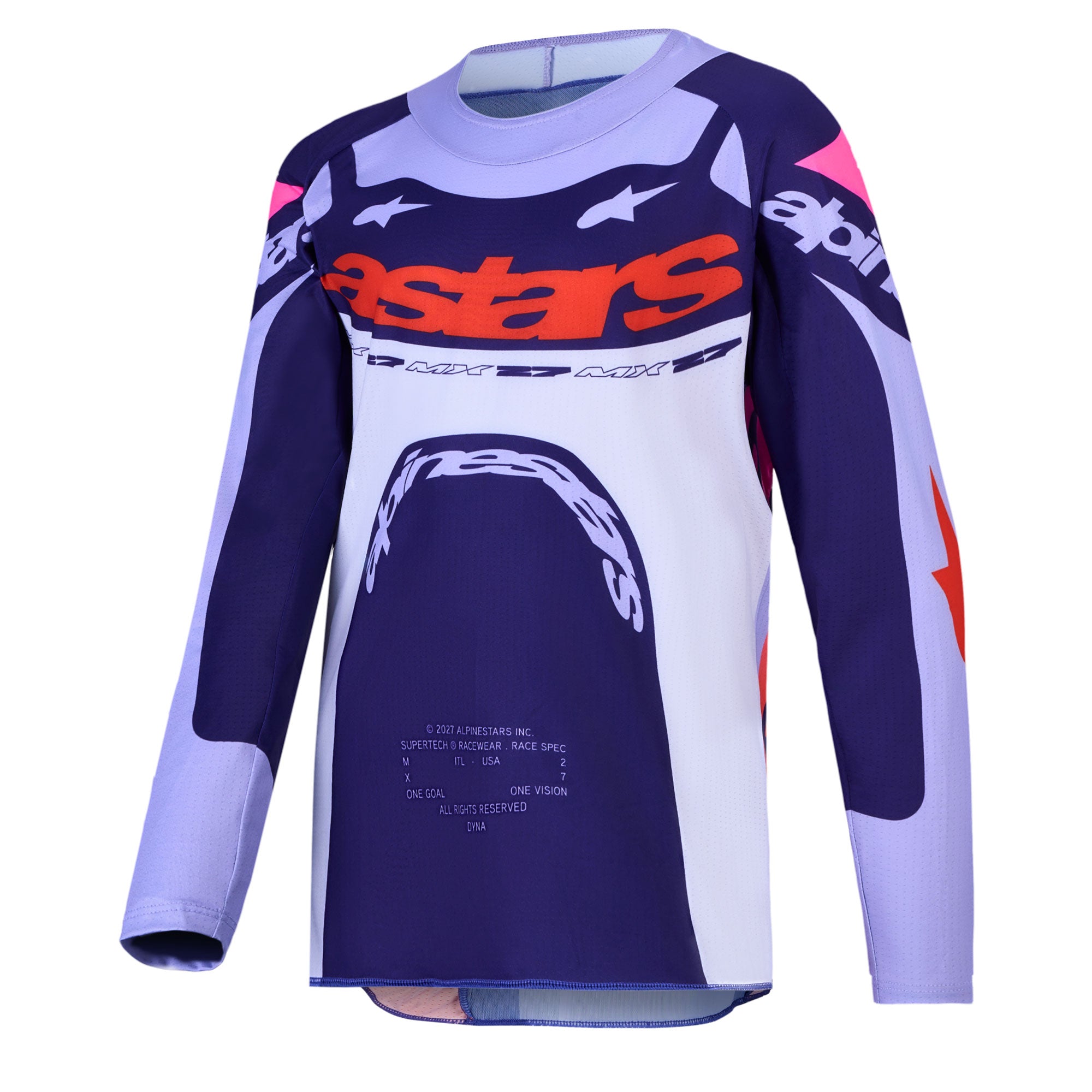 Alpinestars Youth Supertech DYNA MX Gear Set (Light Violet/Deep Purple/Pink Fluo)