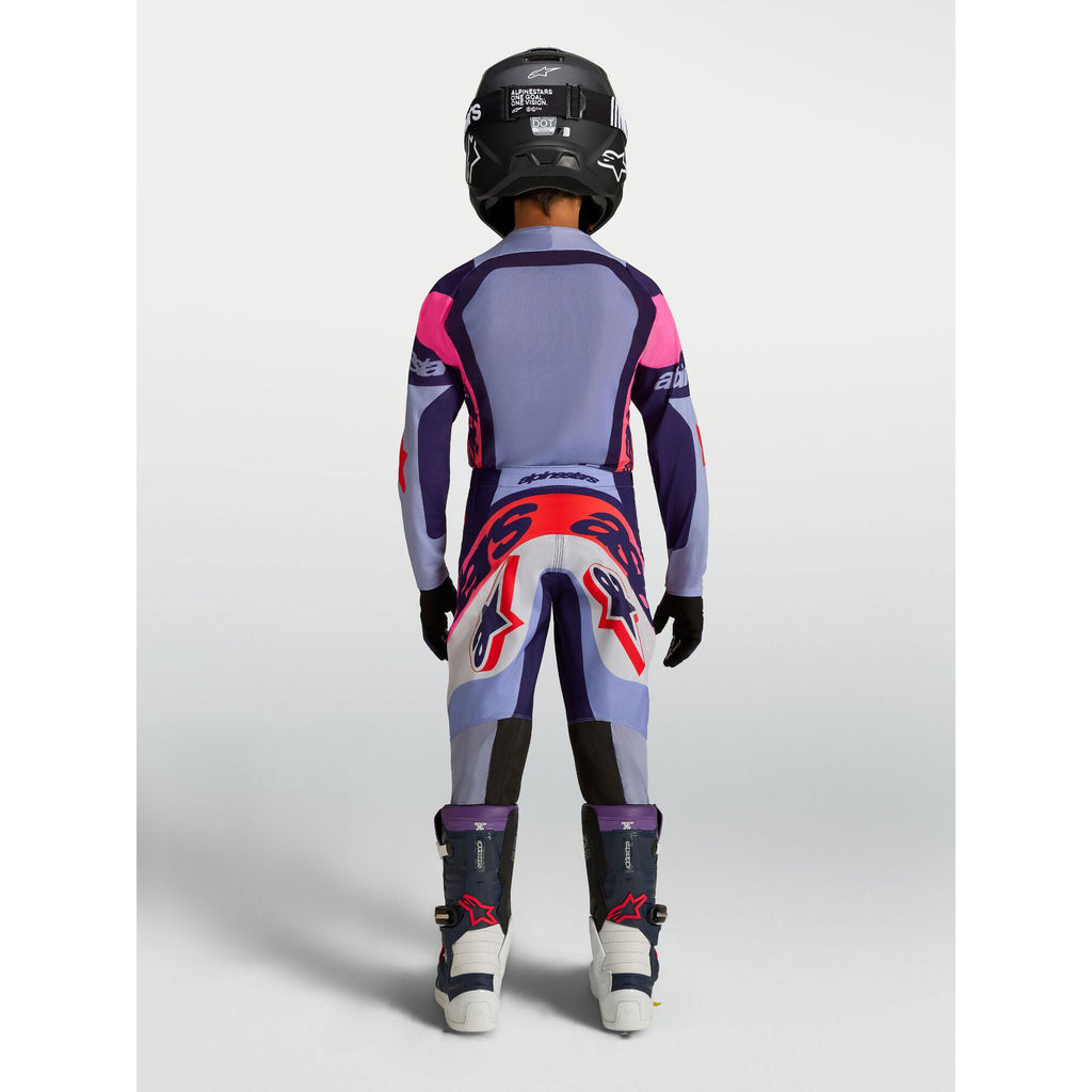 Alpinestars Youth Supertech DYNA MX Gear Set (Light Violet/Deep Purple/Pink Fluo)