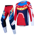Alpinestars Youth Supertech DYNA MX Gear Set (Fire Red/White/Navy Blue)