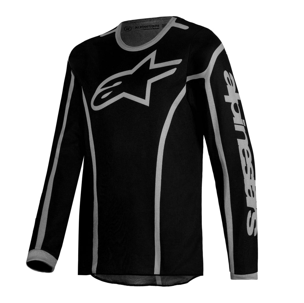 Alpinestars Youth Fluid APEX V2 MX Gear Set (Black/Silver)