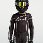 Alpinestars Youth Fluid APEX V2 MX Jersey (Black/Silver)