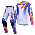 Alpinestars Youth Fluid DRAG MX Gear Set (Light Lilac/Blue Iris/Gold)
