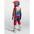 Alpinestars Youth Fluid DRAG MX Gear Set (Blue Navy/Fire Red/White)