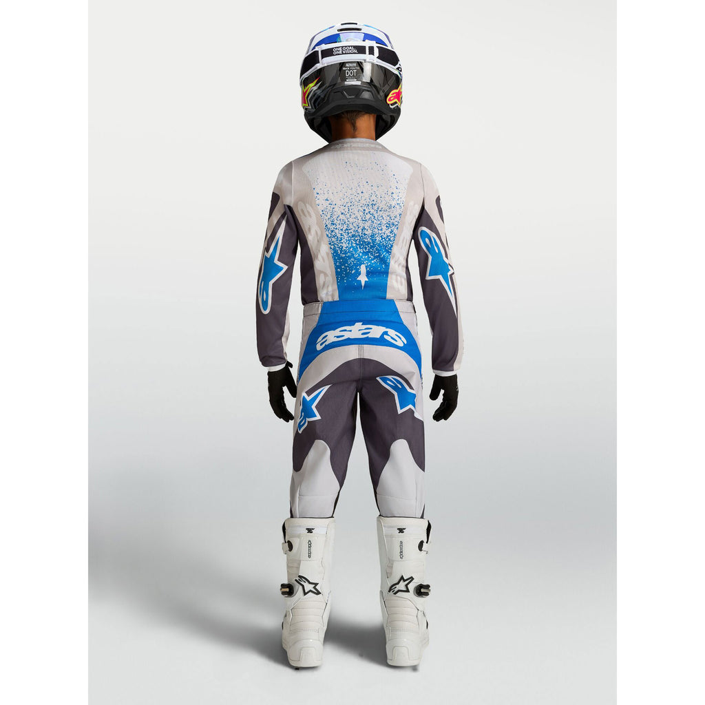 Alpinestars Youth Fluid DRAG MX Gear Set (Graystone/Light Lilac/UCLA Blue)
