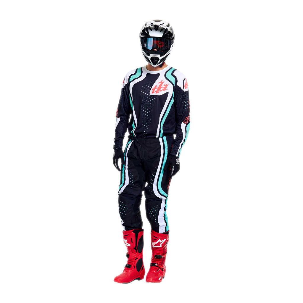 Troy Lee Designs MX | SX Jersey & Pant Kit Deal GP PRO ROLLER (Black / Teal)