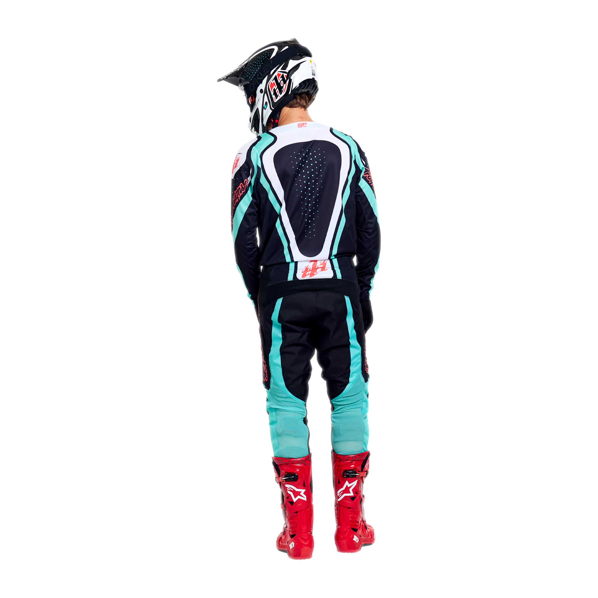 Troy Lee Designs MX | SX Jersey & Pant Kit Deal GP PRO ROLLER (Black / Teal)