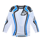 Troy Lee Designs MX | SX Jersey & Pant Kit Deal GP PRO ROLLER (White / Blue)