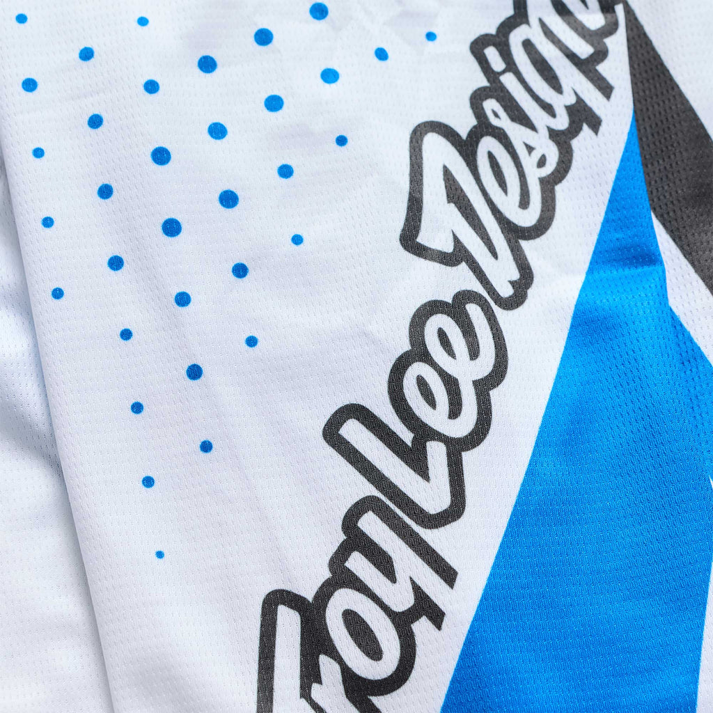 Troy Lee Designs MX | SX Jersey & Pant Kit Deal GP PRO ROLLER (White / Blue)