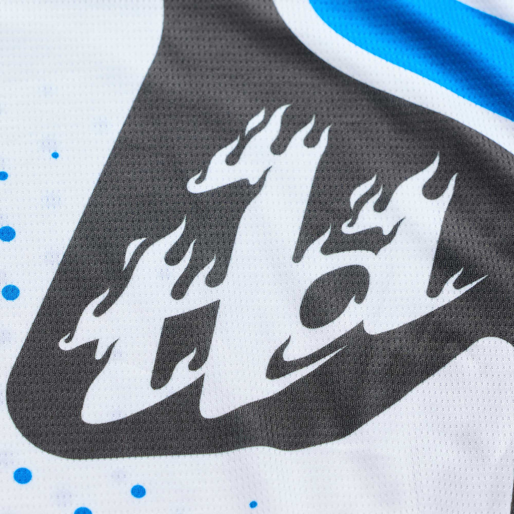 Troy Lee Designs MX | SX Jersey & Pant Kit Deal GP PRO ROLLER (White / Blue)