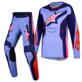 Alpinestars Youth Fluid HUNT MX Gear Set (Light Violet/Deep Purple/Pink Fluo)
