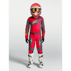 Alpinestars Youth Fluid HUNT MX Gear Set (Fire Red/Graystone/Hot Coral)