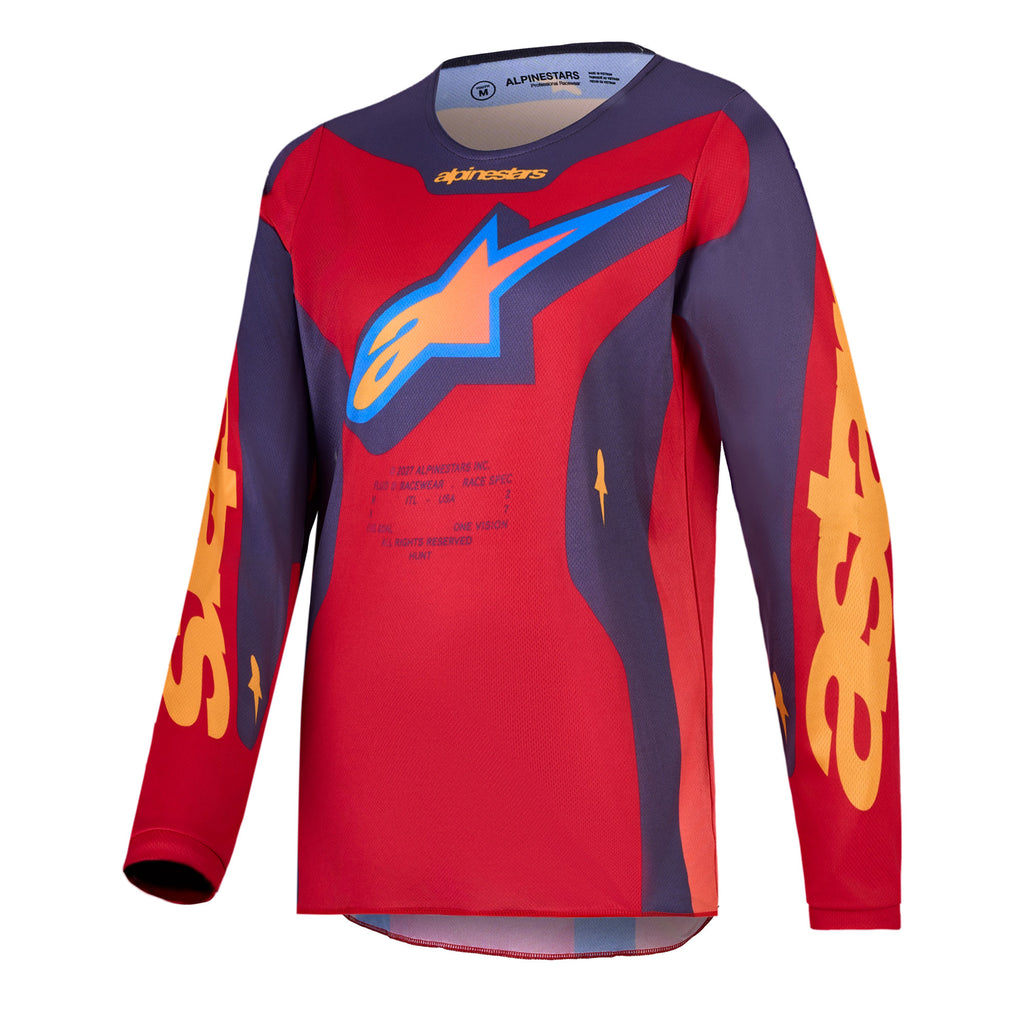 Alpinestars Youth Fluid HUNT MX Gear Set (Fire Red/Graystone/Hot Coral)