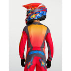 Alpinestars Youth Fluid HUNT MX Gear Set (Fire Red/Graystone/Hot Coral)