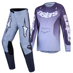 Alpinestars Youth Fluid AMBER MX Gear Set (Graystone/Cold Grey/Light Lilac)