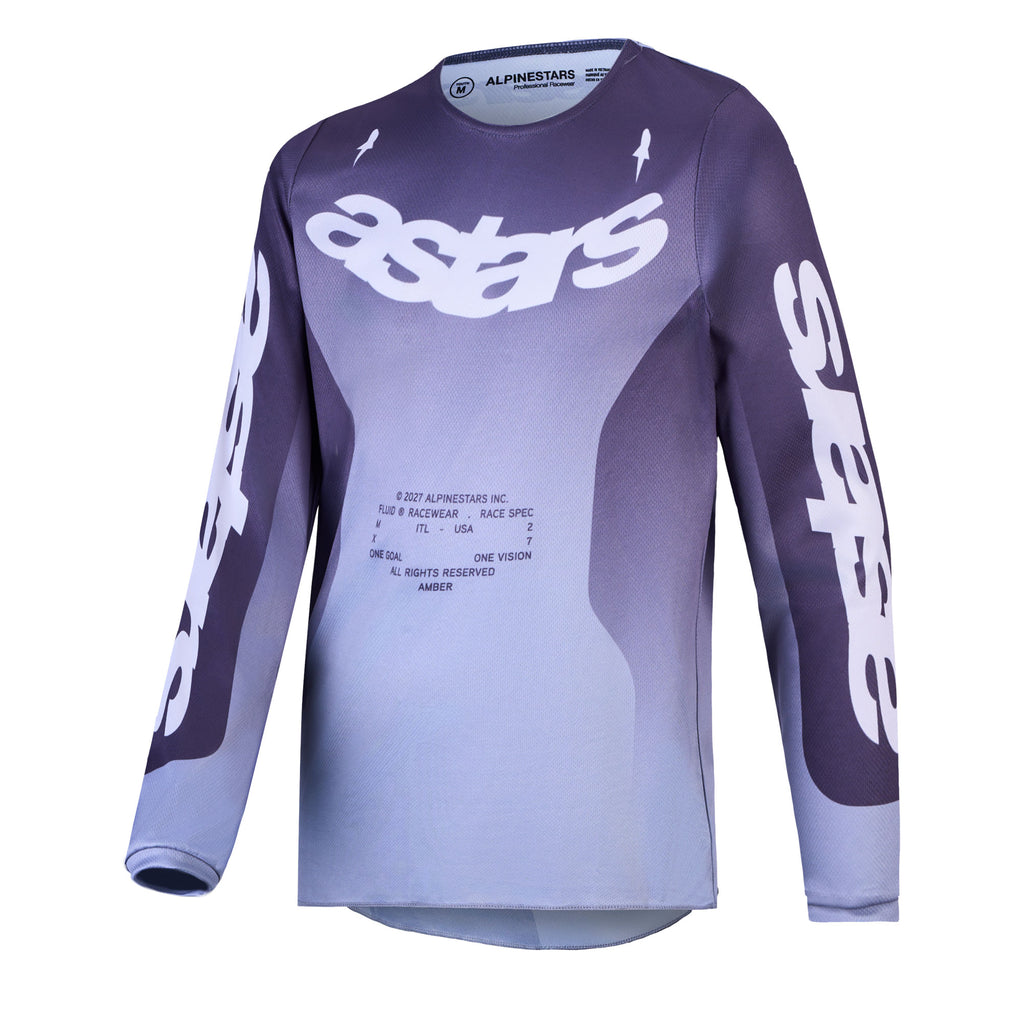 Alpinestars Youth Fluid AMBER MX Gear Set (Graystone/Cold Grey/Light Lilac)