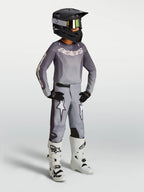 Alpinestars Youth Fluid AMBER MX Gear Set (Graystone/Cold Grey/Light Lilac)