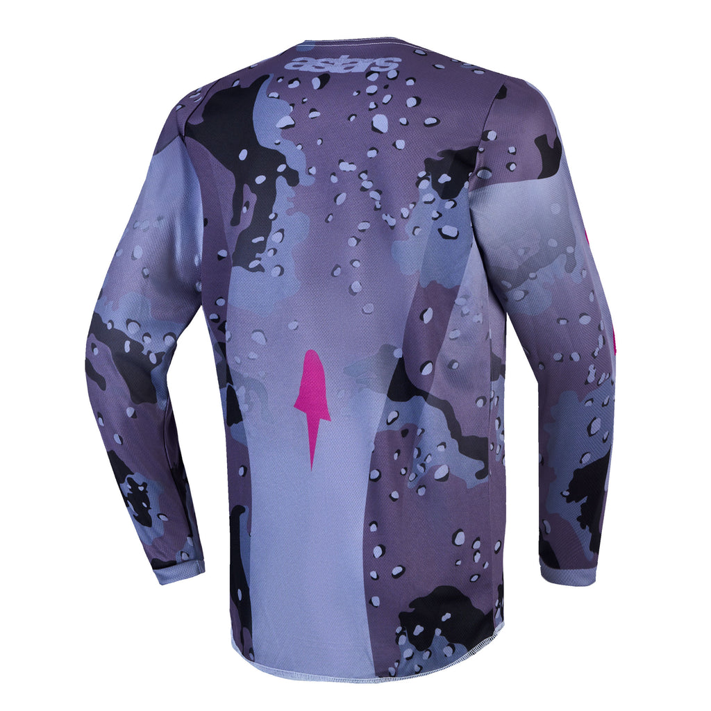 Alpinestars Youth Fluid LONE MX Gear Set (Grey Camo/Purple)
