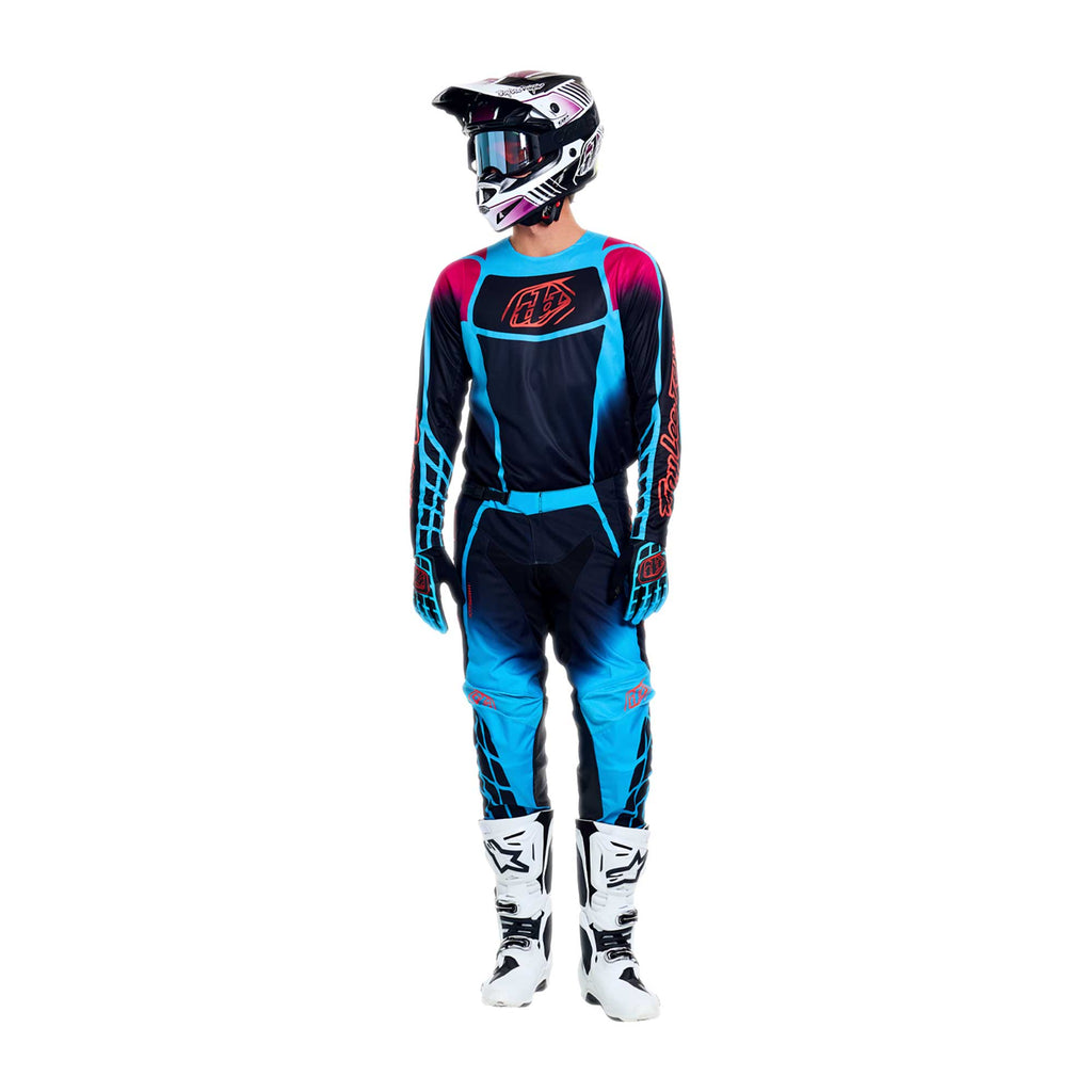 Troy Lee Designs MX | SX Jersey & Pant Kit Deal GP PRO FRAMEWORK (Black / Cyan)