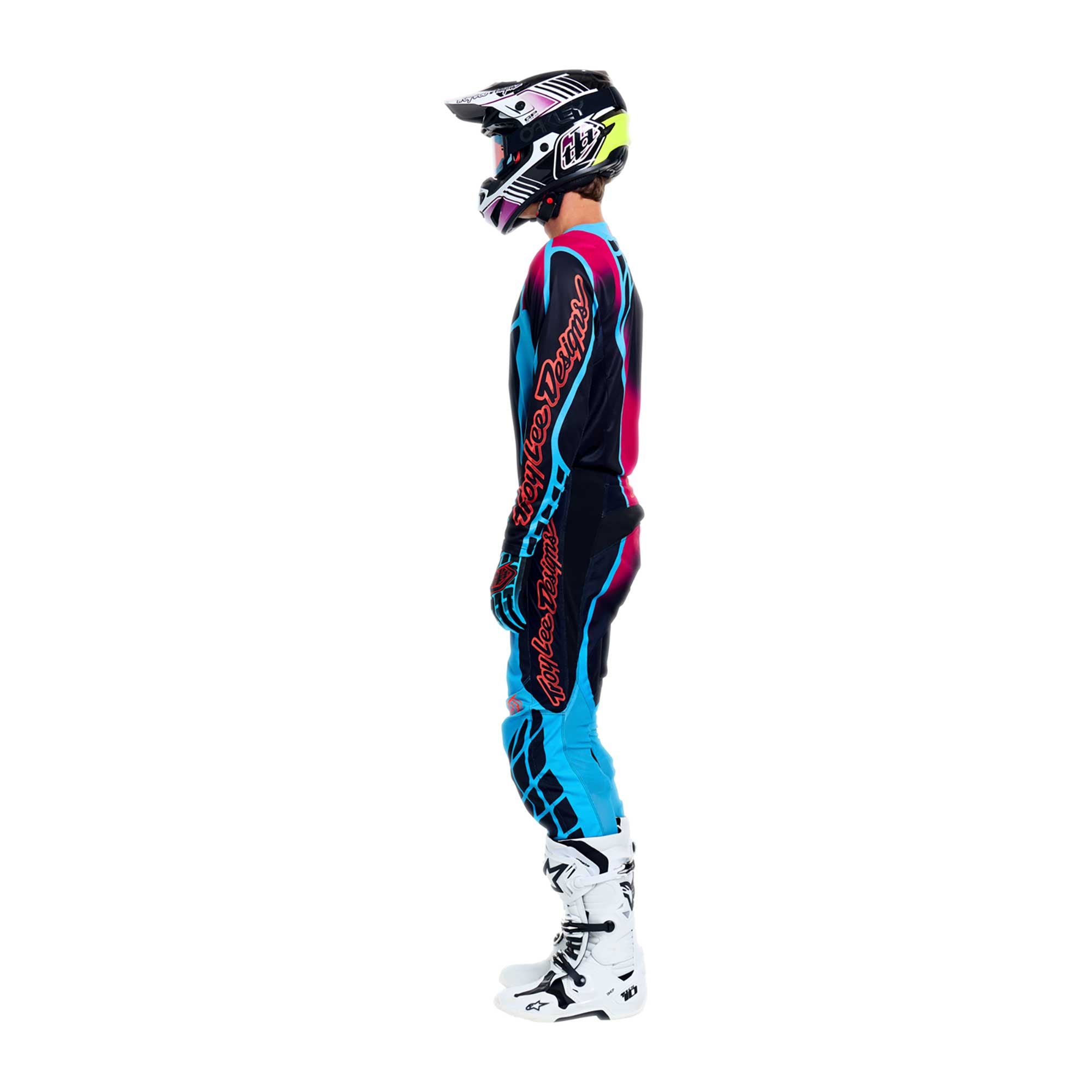 Troy Lee Designs MX | SX Jersey & Pant Kit Deal GP PRO FRAMEWORK (Black / Cyan)