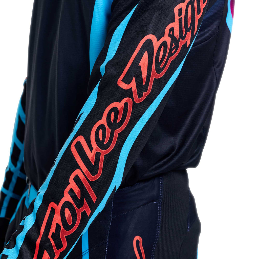 Troy Lee Designs MX | SX Jersey & Pant Kit Deal GP PRO FRAMEWORK (Black / Cyan)