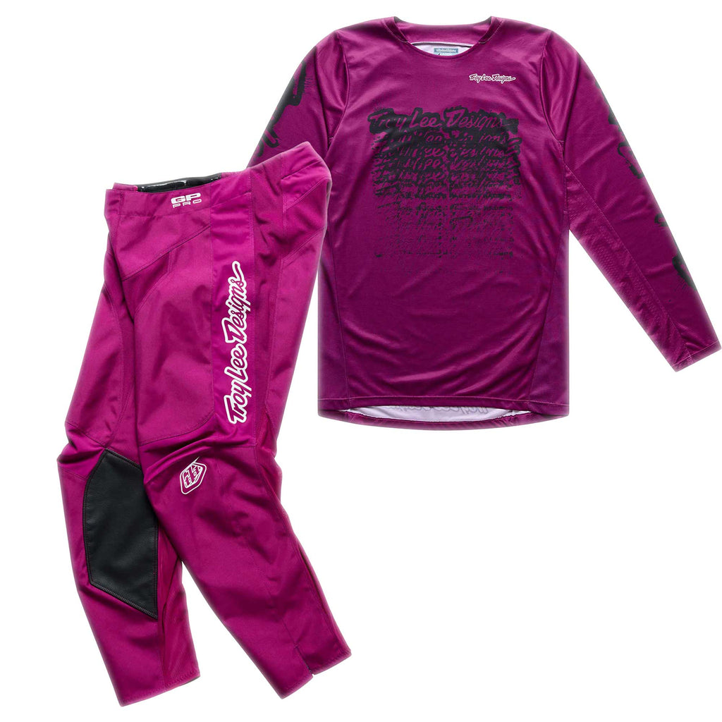 Troy Lee Designs MX | SX Jersey & Pant Kit Deal GP PRO STAMP (Fuchsia)