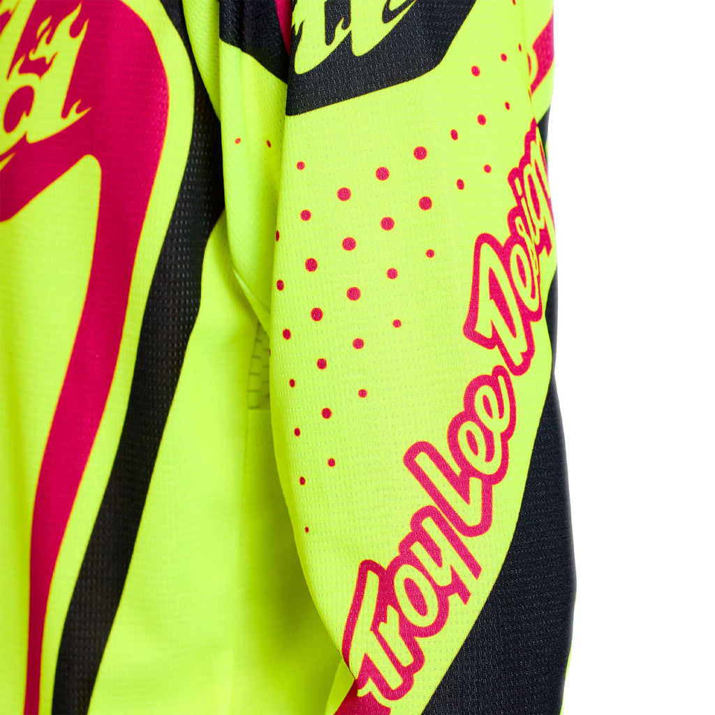 Troy Lee Designs YOUTH MX | SX Jersey & Pant Kit Deal GP PRO ROLLER (Flo Yellow / Fuchsia)