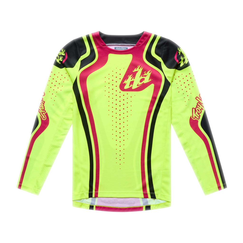 Troy Lee Designs YOUTH MX | SX Jersey & Pant Kit Deal GP PRO ROLLER (Flo Yellow / Fuchsia)