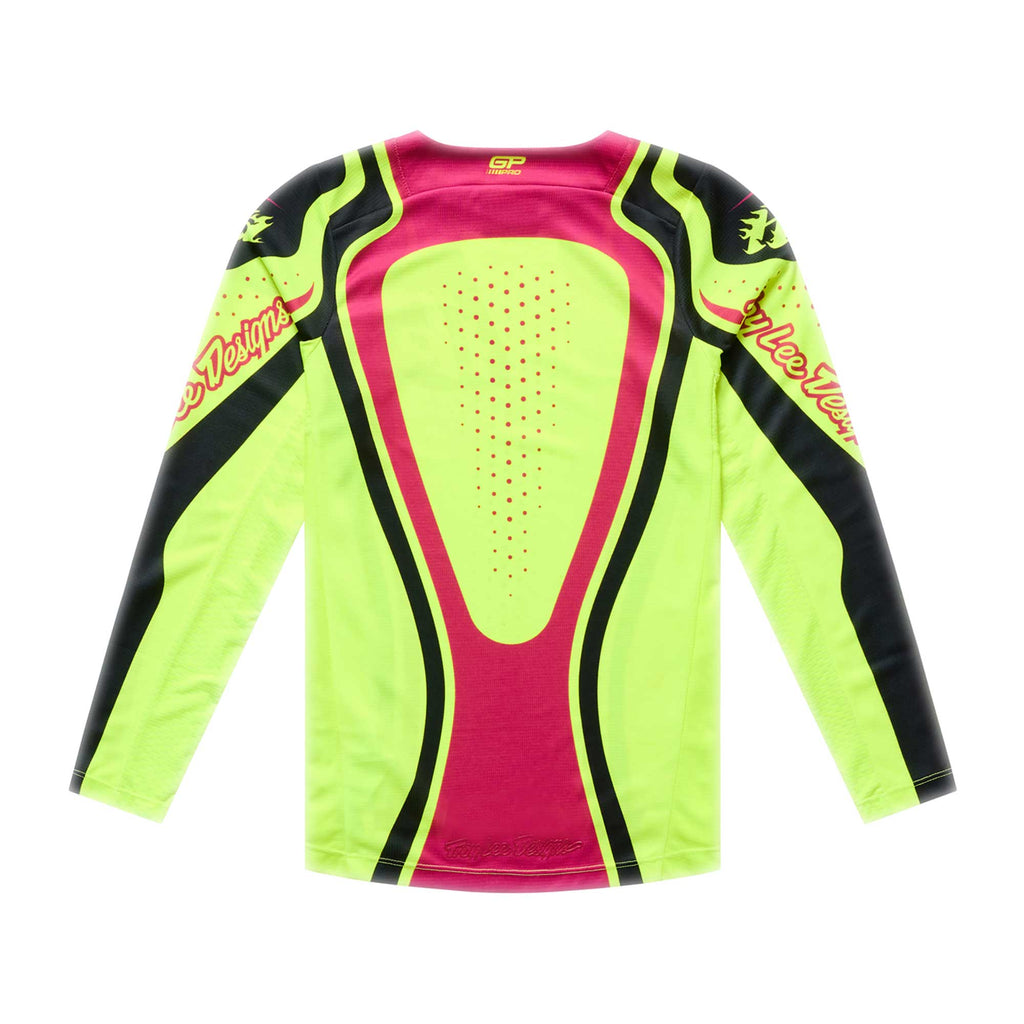 Troy Lee Designs YOUTH MX | SX Jersey & Pant Kit Deal GP PRO ROLLER (Flo Yellow / Fuchsia)