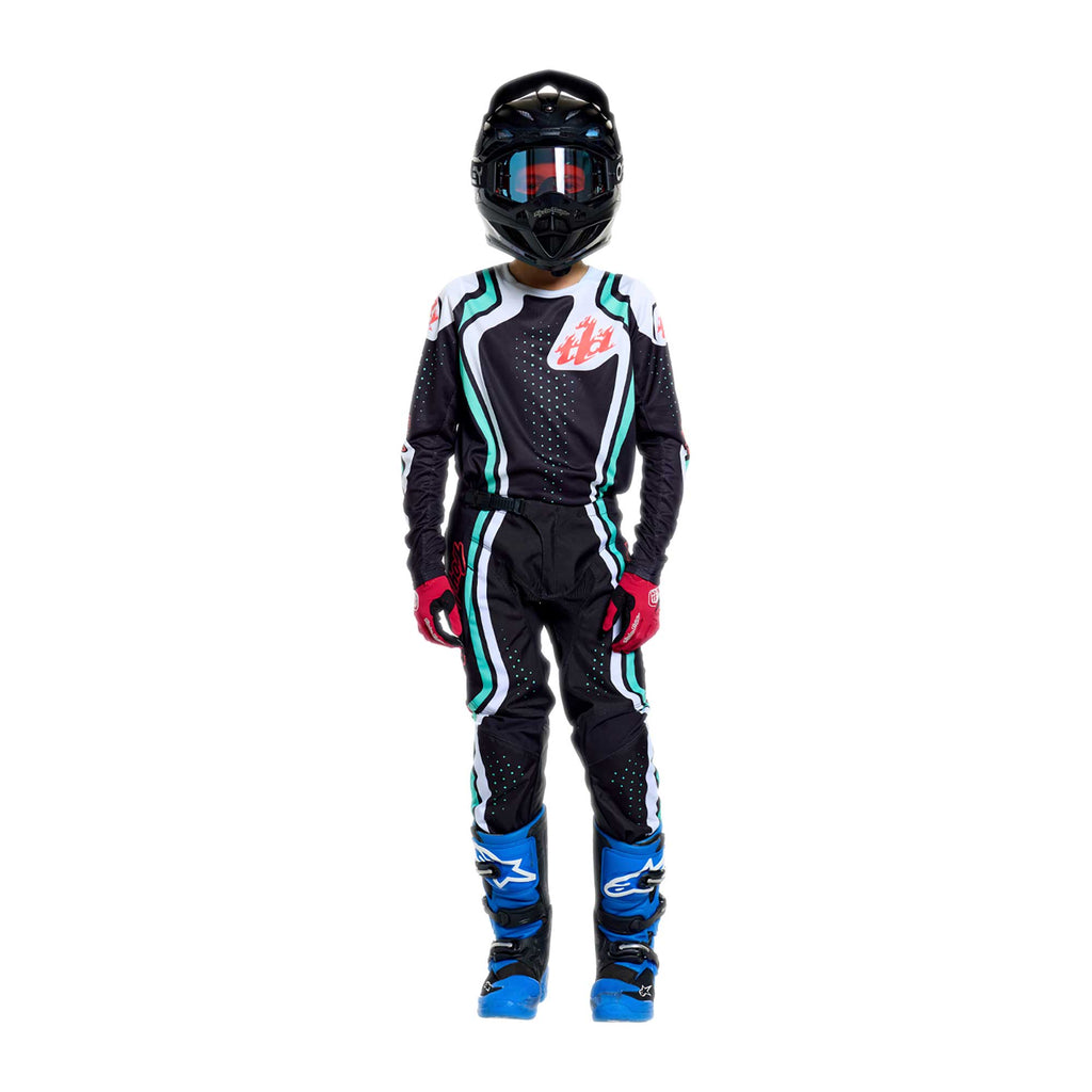 Troy Lee Designs YOUTH MX | SX Jersey & Pant Kit Deal GP PRO ROLLER (Black / Teal)