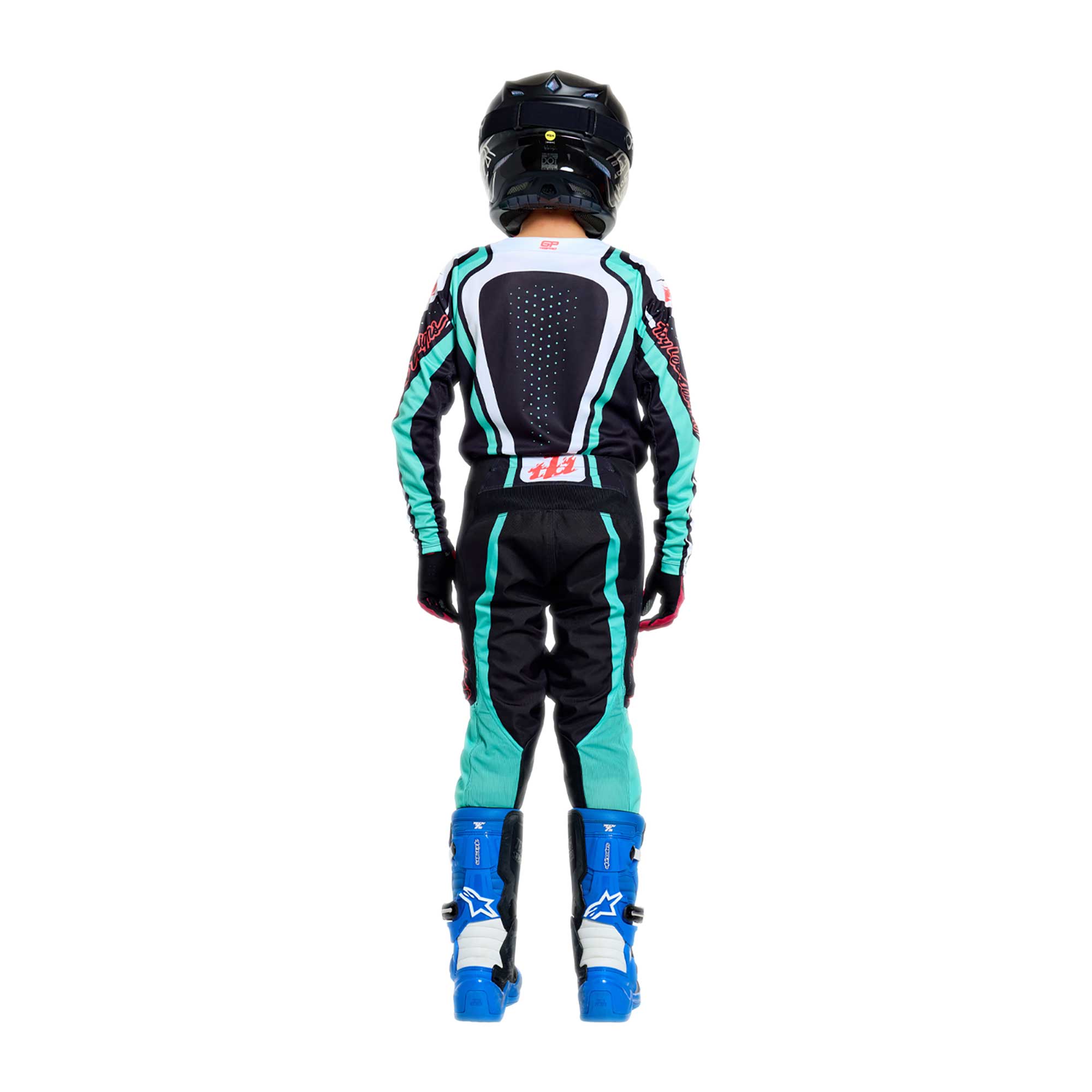 Troy Lee Designs YOUTH MX | SX Jersey & Pant Kit Deal GP PRO ROLLER (Black / Teal)
