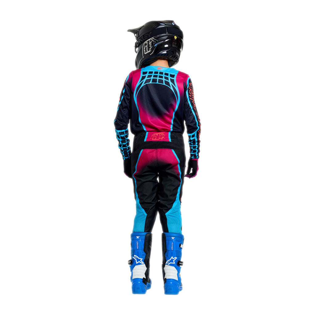 Troy Lee Designs YOUTH MX | SX Jersey & Pant Kit Deal GP PRO FRAMEWORK (Black / Cyan)