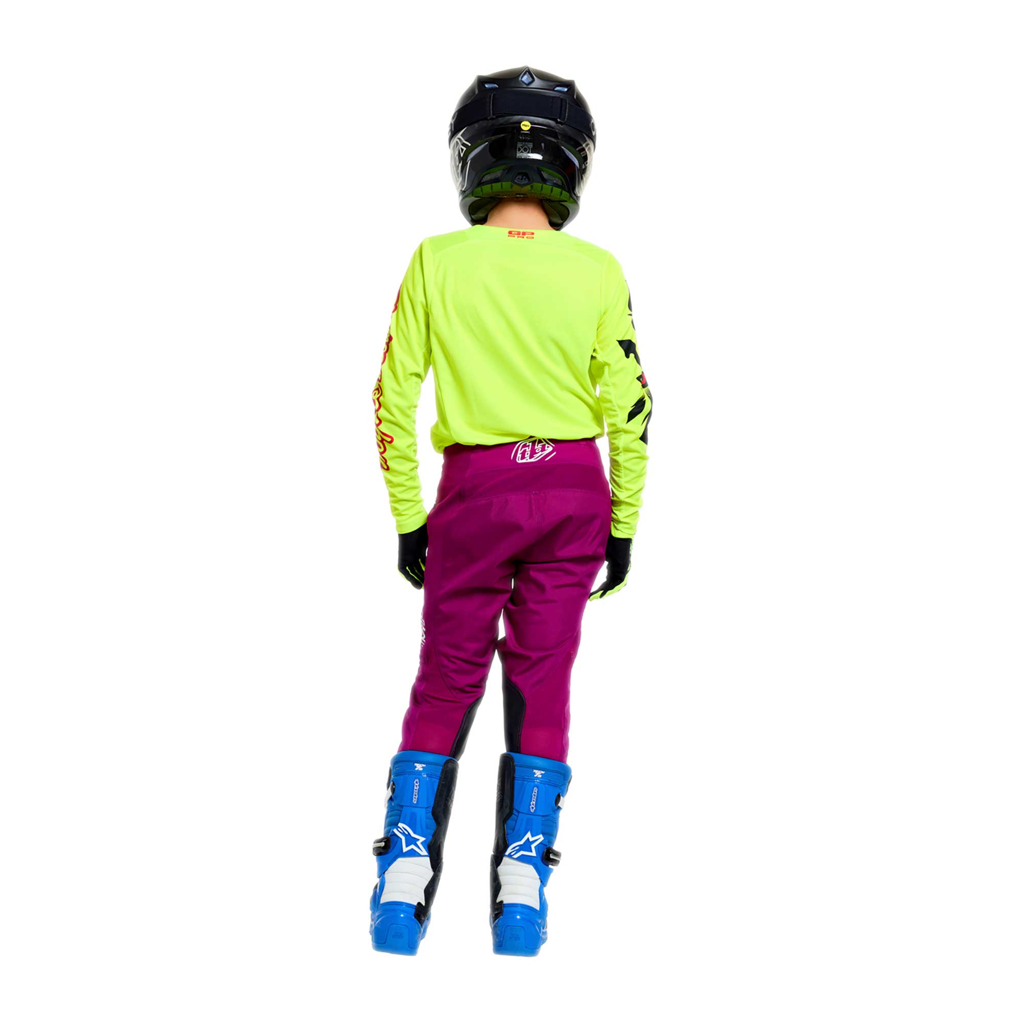 Troy Lee Designs YOUTH MX | SX Jersey & Pant Kit Deal GP PRO CYCLOPS (Flo Yellow / Fuchsia)