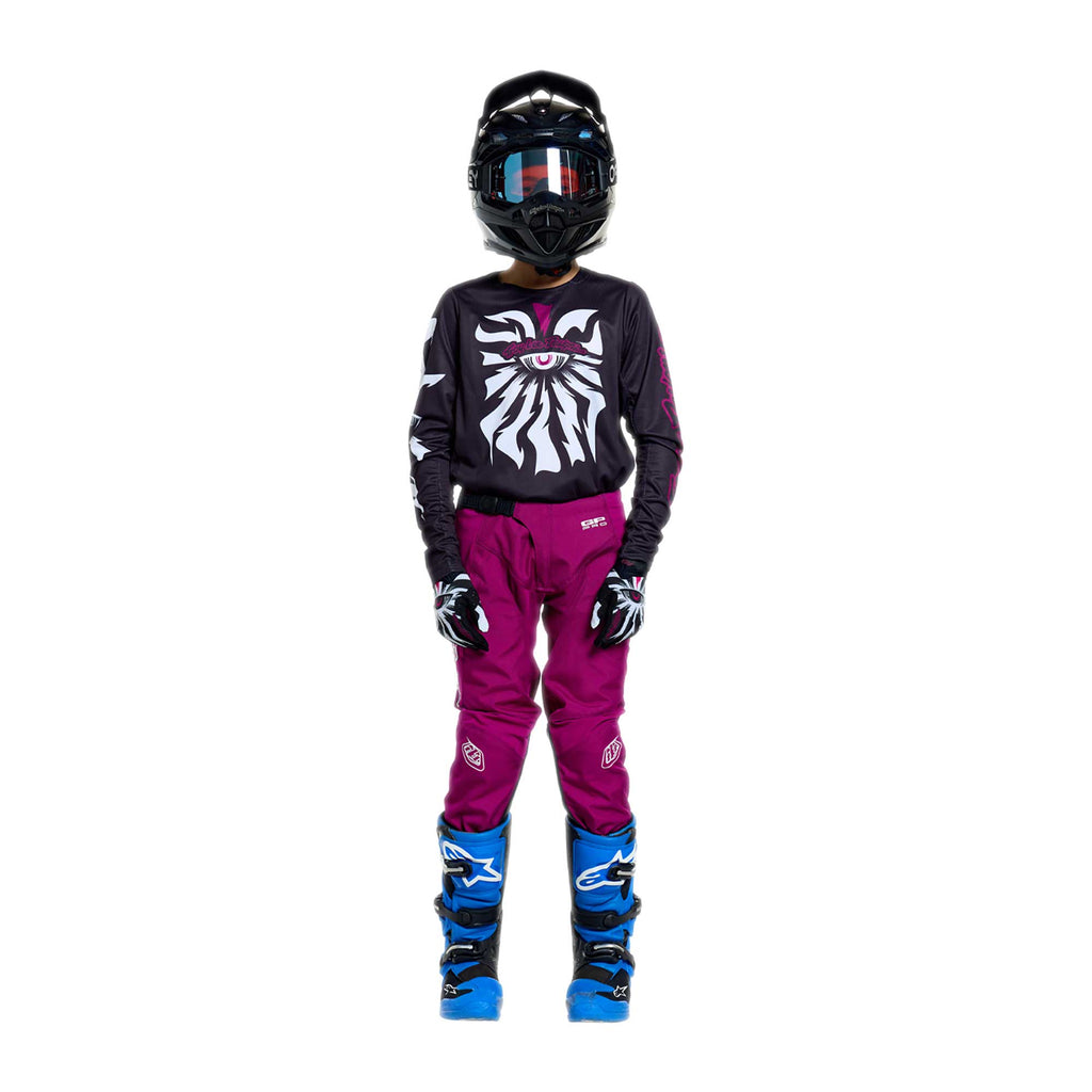 Troy Lee Designs YOUTH MX | SX Jersey & Pant Kit Deal GP PRO CYCLOPS (Black / Fuschia)