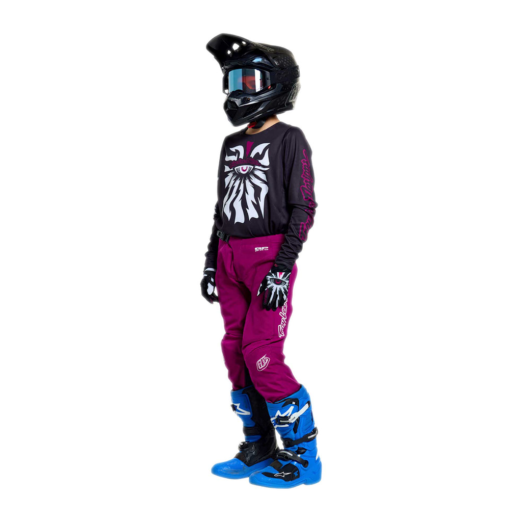 Troy Lee Designs YOUTH MX | SX Jersey & Pant Kit Deal GP PRO CYCLOPS (Black / Fuschia)