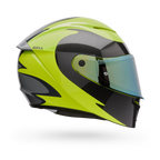 BELL Lithium MIPS Plus FLUID Motorcycle Helmet (Yellow Fluo/Black/Grey) Clear & Mirror Gold Visor