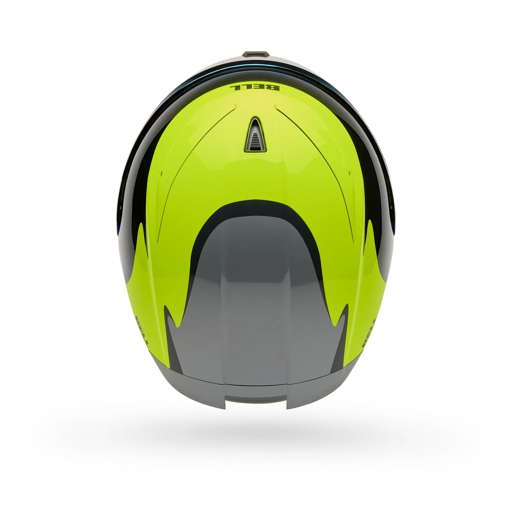 BELL Lithium MIPS Plus FLUID Motorcycle Helmet (Yellow Fluo/Black/Grey) Clear & Mirror Gold Visor