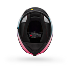BELL Lithium MIPS Plus FLUID Motorcycle Helmet (Teal/Black/pink) Clear & Mirror Pink Visor