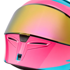 BELL Lithium MIPS Plus FLUID Motorcycle Helmet (Teal/Black/pink) Clear & Mirror Pink Visor