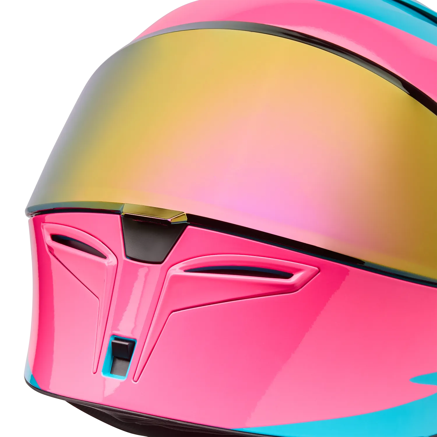 BELL Lithium MIPS Plus FLUID Motorcycle Helmet (Teal/Black/pink) Clear & Mirror Pink Visor