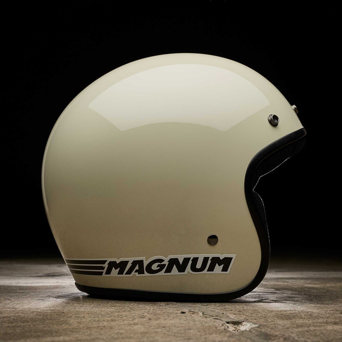 BELL Open Face Helmet - MAGNUM Solid (Vintage White)