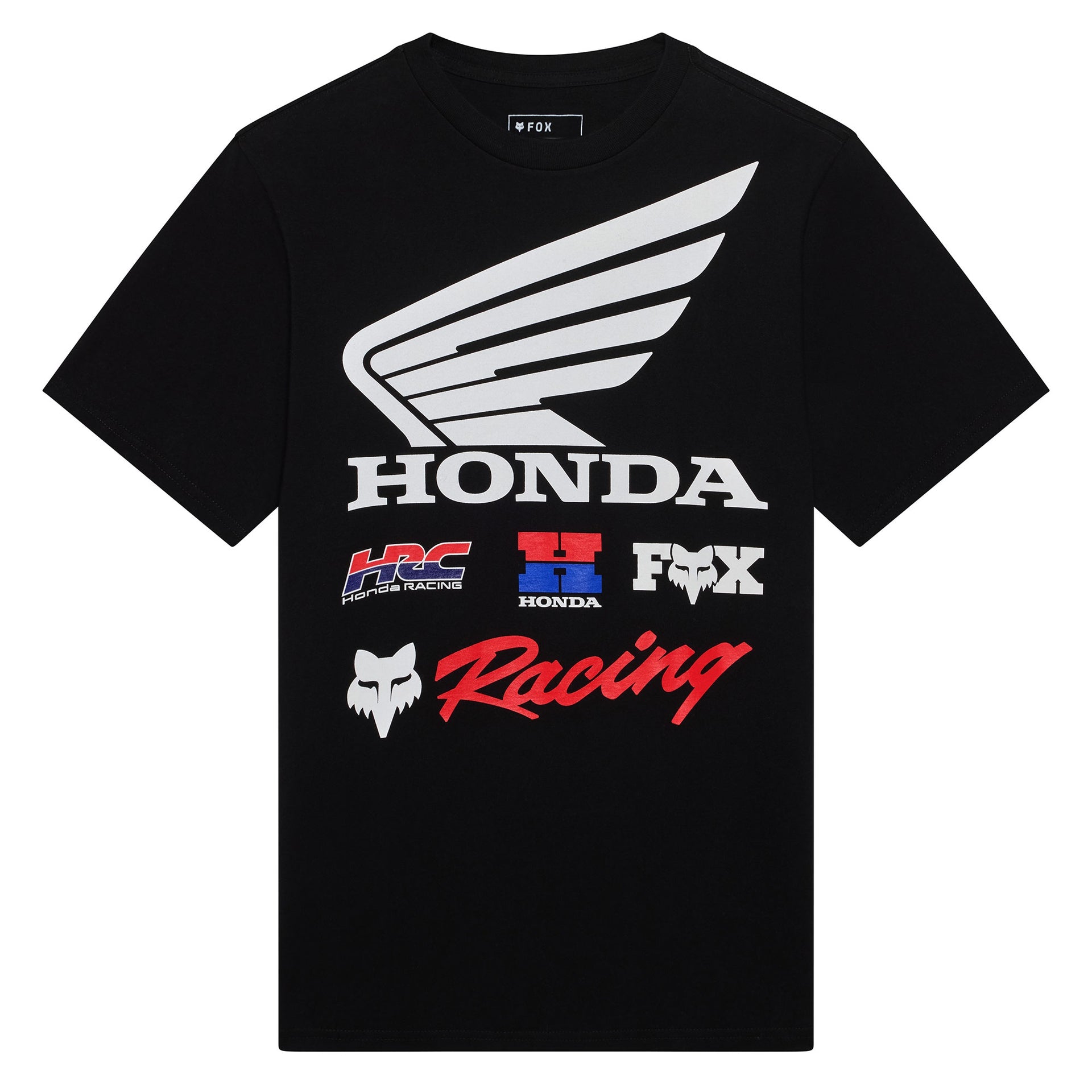 FOX Racing Mens T-Shirt - HONDA 195 Original SS TEE (Black)
