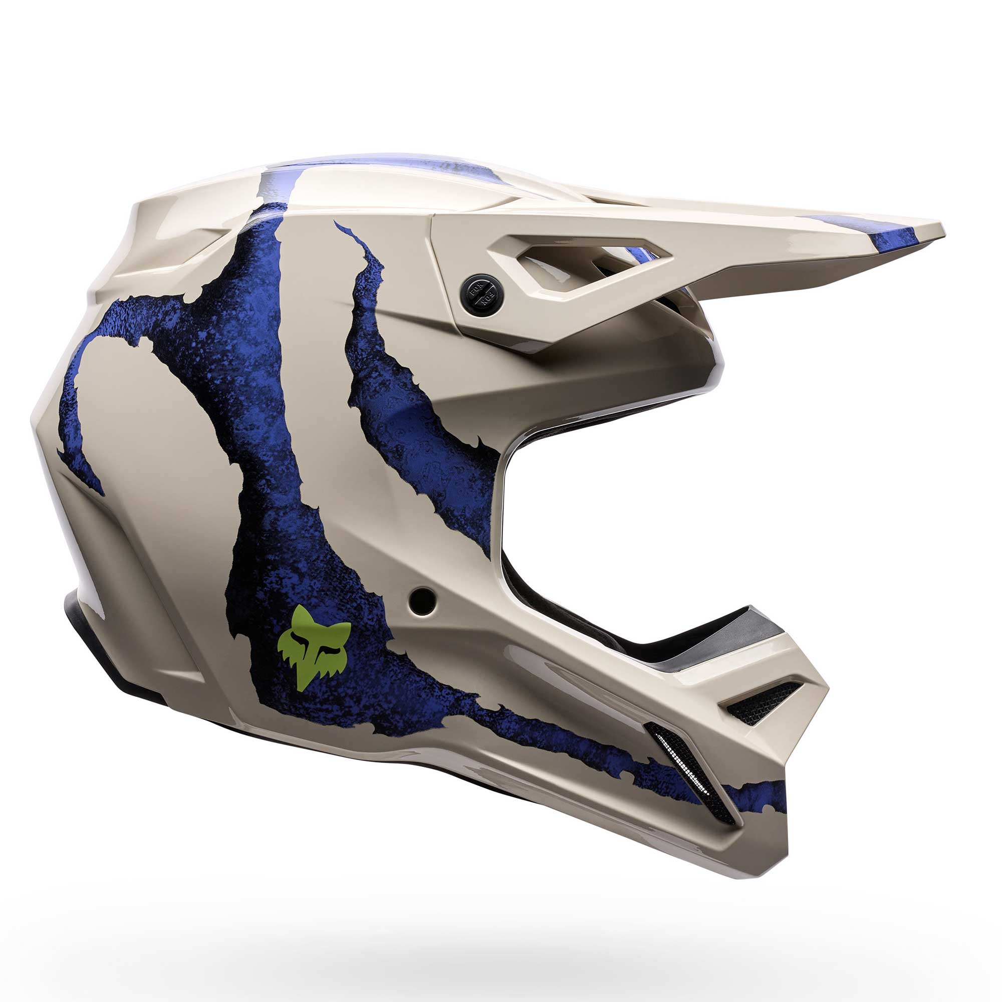FOX MX | Enduro Helmet - V1 AWARENESS LE (Chalk/Blueberry)