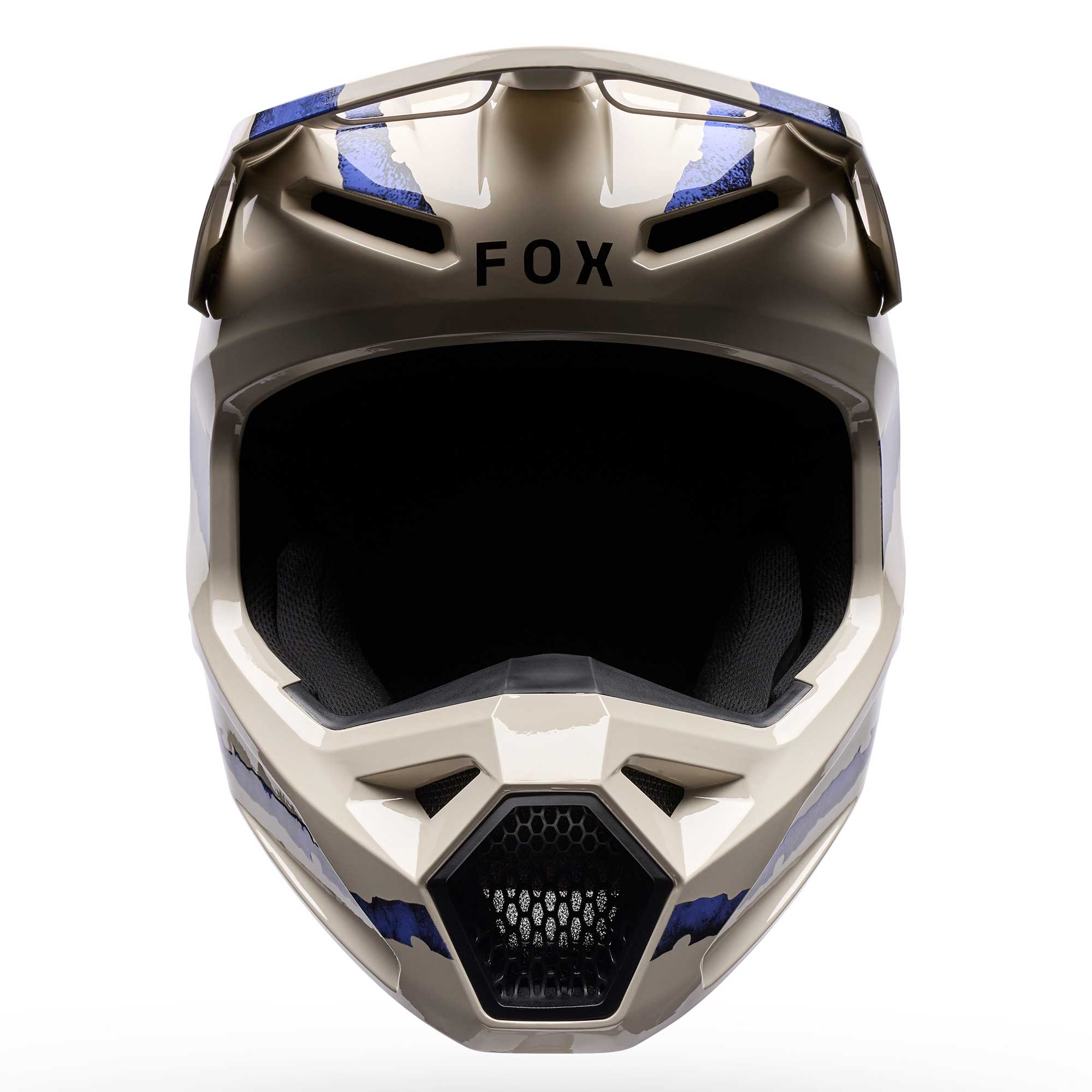 FOX MX | Enduro Helmet - V1 AWARENESS LE (Chalk/Blueberry)