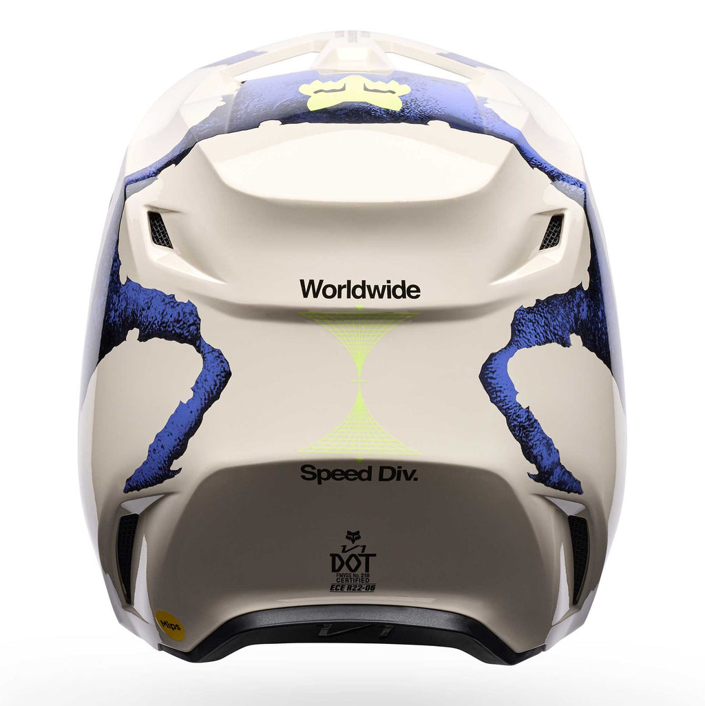 FOX MX | Enduro Helmet - V1 AWARENESS LE (Chalk/Blueberry)