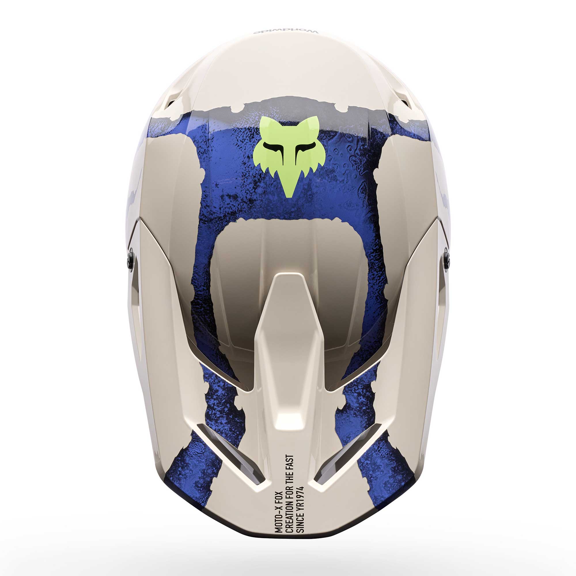 FOX MX | Enduro Helmet - V1 AWARENESS LE (Chalk/Blueberry)